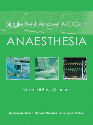cover image of Single Best Answer MCQs in Anaesthesia